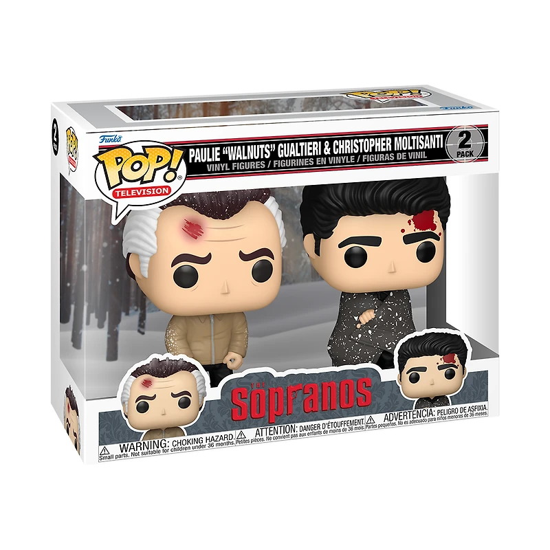 Funko POP! Television: Sopranos (Season 3) Paulie and Christopher 4.15-in Vinyl Figure Set