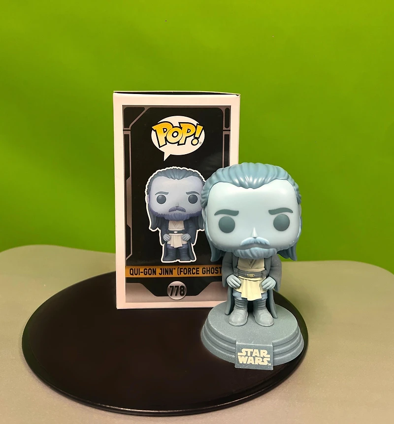 Funko POP! Star Wars: Qui-Gon Jinn (Force Ghost) 4.5-in Vinyl Bobblehead Figure GameStop Exclusive