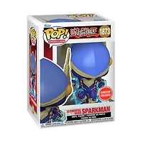 Funko POP! Animation: Yu-Gi-Oh! Elemental Hero Sparkman 5.65-in Vinyl Figure GameStop Exclusive