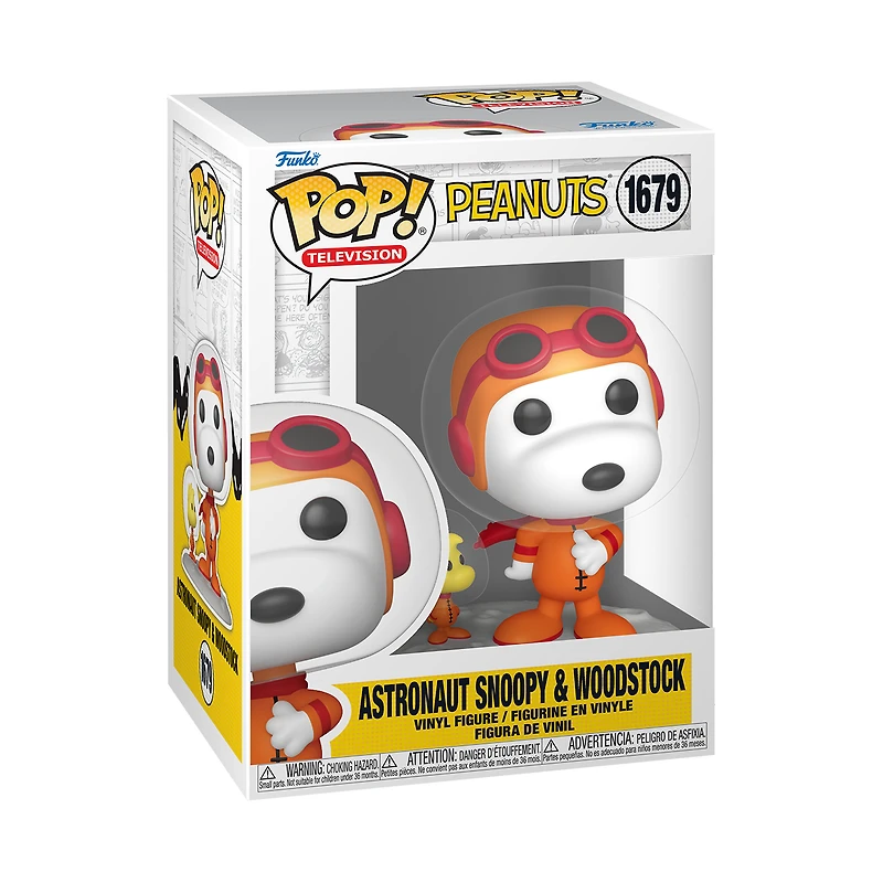 Funko POP! and Buddy: Peanuts Space Snoopy and Woodstock 3.65-in Vinyl Figure