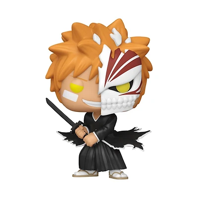 Funko POP! Animation: BLEACH Ichigo Kurosaki Half Face 4.5-in Vinyl Figure GameStop Exclusive