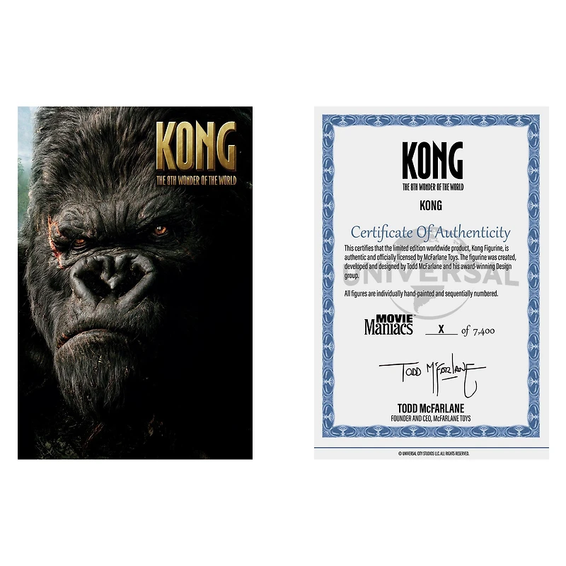 McFarlane Toys Movie Maniacs NBC 2005 King Kong - Kong 6-in Action Figure