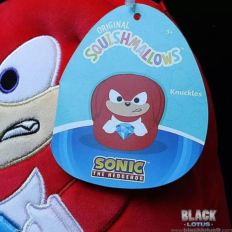 Squishmallows Sonic the Hedgehog Knuckles with Blue Emerald 8-in Plush