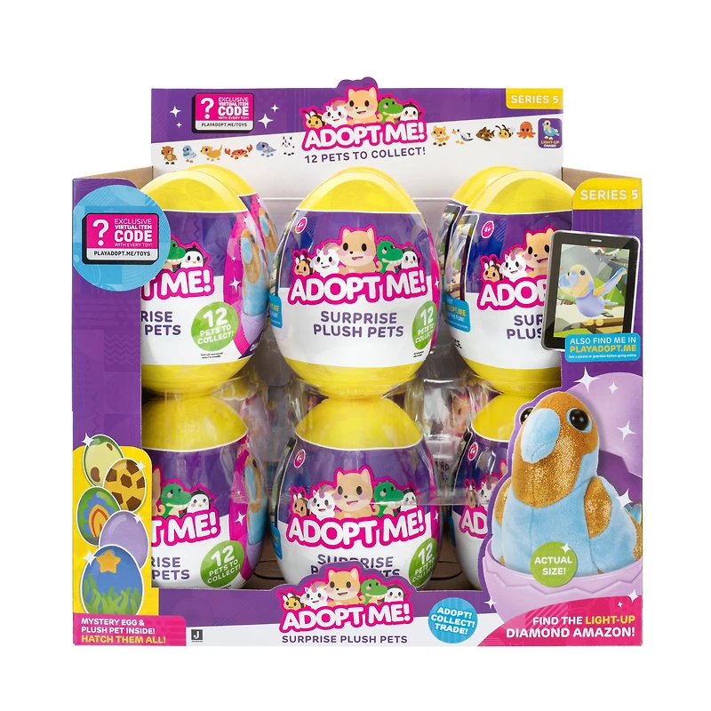 Jazwares Adopt Me! (Egg Themed) 5-in Suprise Plush (Styles May Vary