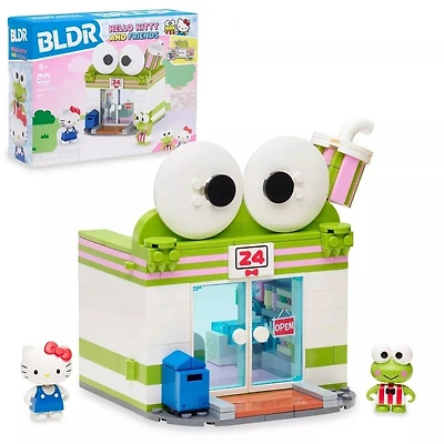 BLDR Sanrio Hello Kitty and Friends Keroppi Mart Building Set with Hello Kitty and Keroppi Minifigures