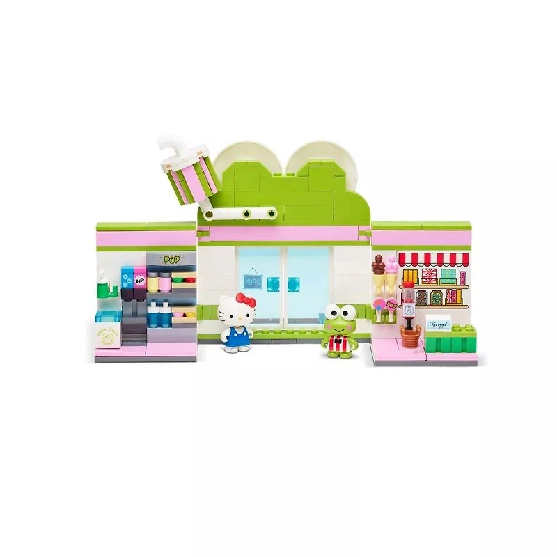 BLDR Sanrio Hello Kitty and Friends Keroppi Mart Building Set with Hello Kitty and Keroppi Minifigures