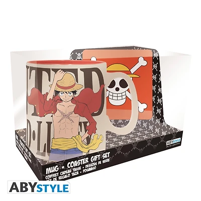 ABYstyle One Piece Luffy Mug and Coaster Gift Set