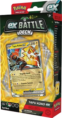 Pokemon Trading Card Game Tapu Koko ex or Iron Leaves ex Battle Deck (Styles May Vary