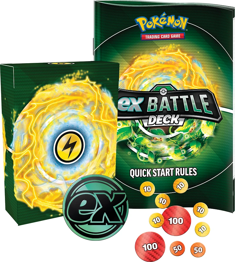 Pokemon Trading Card Game Tapu Koko ex or Iron Leaves ex Battle Deck (Styles May Vary