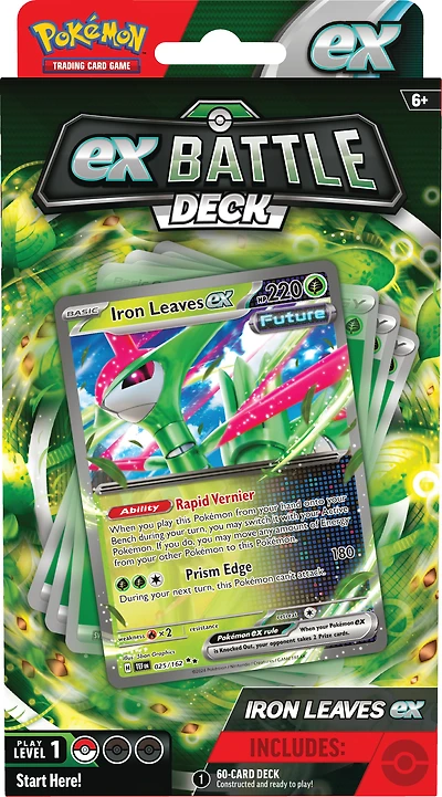 Pokemon Trading Card Game Tapu Koko ex or Iron Leaves ex Battle Deck (Styles May Vary