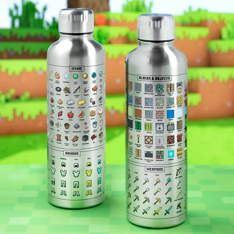 Minecraft Metal 17oz Water Bottle