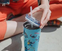 Silver Buffalo Disney Lilo & Stitch Snack Toss Double-Walled Stainless Steel 22oz Tumbler