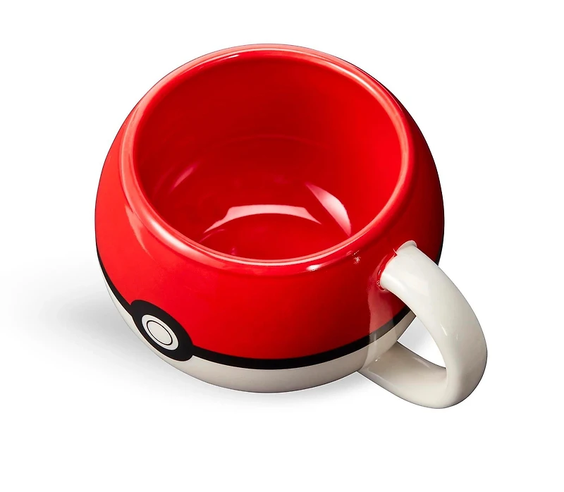 Pokemon Pokeball Molded Ceramic 16 oz Coffee Mug