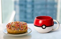 Pokemon Pokeball Molded Ceramic 16 oz Coffee Mug