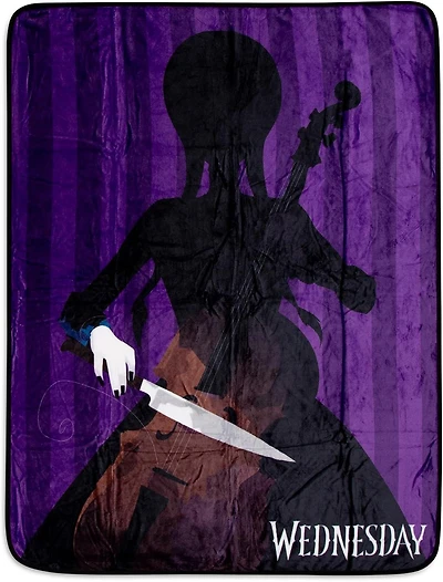 Wednesday Silhouette 45 x 60-in Throw Blanket