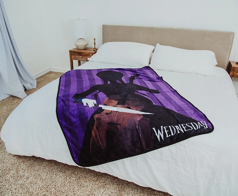 Wednesday Silhouette 45 x 60-in Throw Blanket