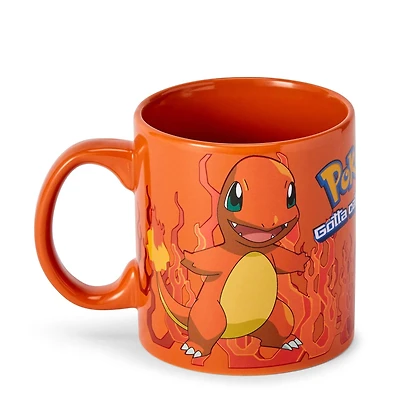 Pokemon Charmander Orange Foil Print 20oz Ceramic Coffee Mug