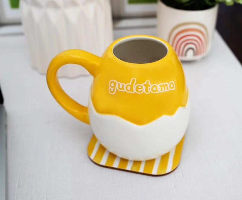 Sanrio Gudetama 20 Ounce Sculpted Ceramic Mug