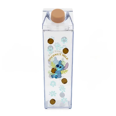 Silver Buffalo Disney Lilo & Stitch Coconuts Plastic 16oz Milk Carton Bottle