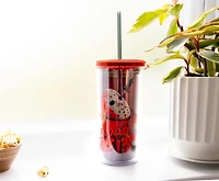 Friday the 13th Knife 20oz Plastic Cold Cup with Lid and Straw