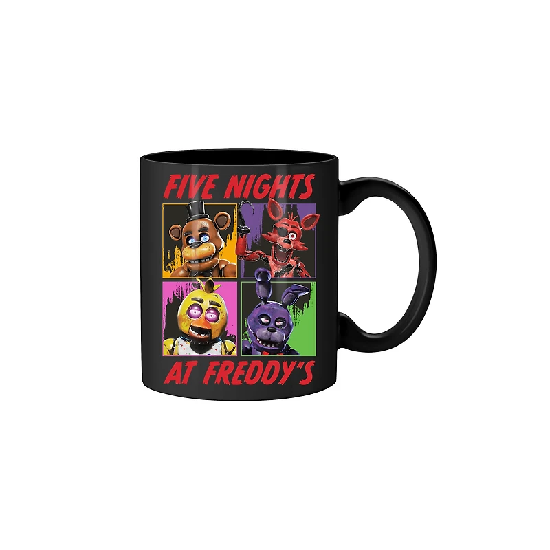 Five Nights At Freddy's Special Delivery Main Character Grid 20oz Ceramic Mug