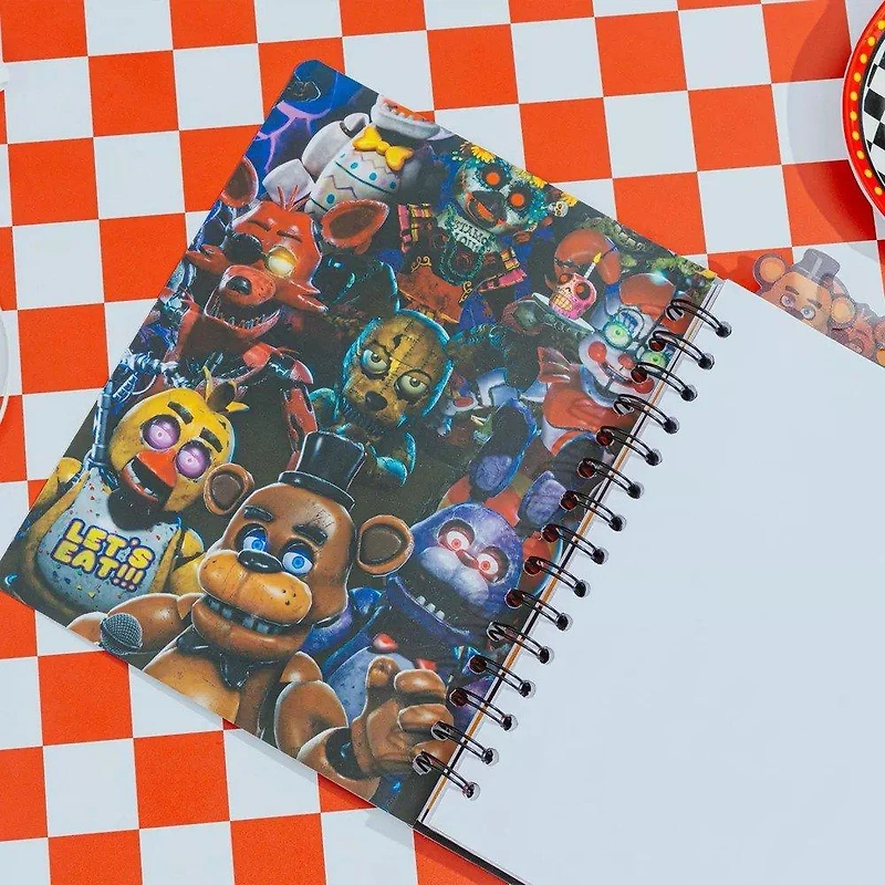 Five Nights At Freddy's Special Delivery Let's Party Grid 6.5 x 8.5 Inch Tabbed Journal