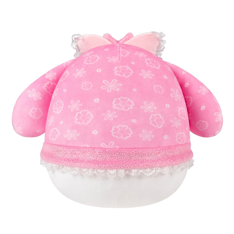 Squishmallows Sanrio Hello Kitty and Friends My Melody (50th Anniversary) with Floral Hood 8-in Little Plush