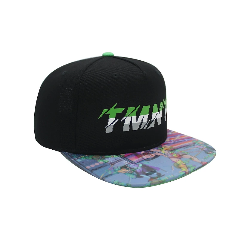 Teenage Mutant Ninja Turtles Lenticular Brim Snapback Hat GameStop Exclusive