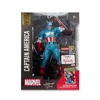 McFarlane Toys Marvel The Amazing Spider-Man (Issue 323) Captain America Statue with Todd McFarlane Autograph GameStop Exclusive