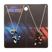 Sonic the Hedgehog Shadow and Sonic Best Friends Necklace Set GameStop Exclusive