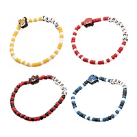Sonic the Hedgehog Characters Beaded Bracelet 4 Pack Set GameStop Exclusive
