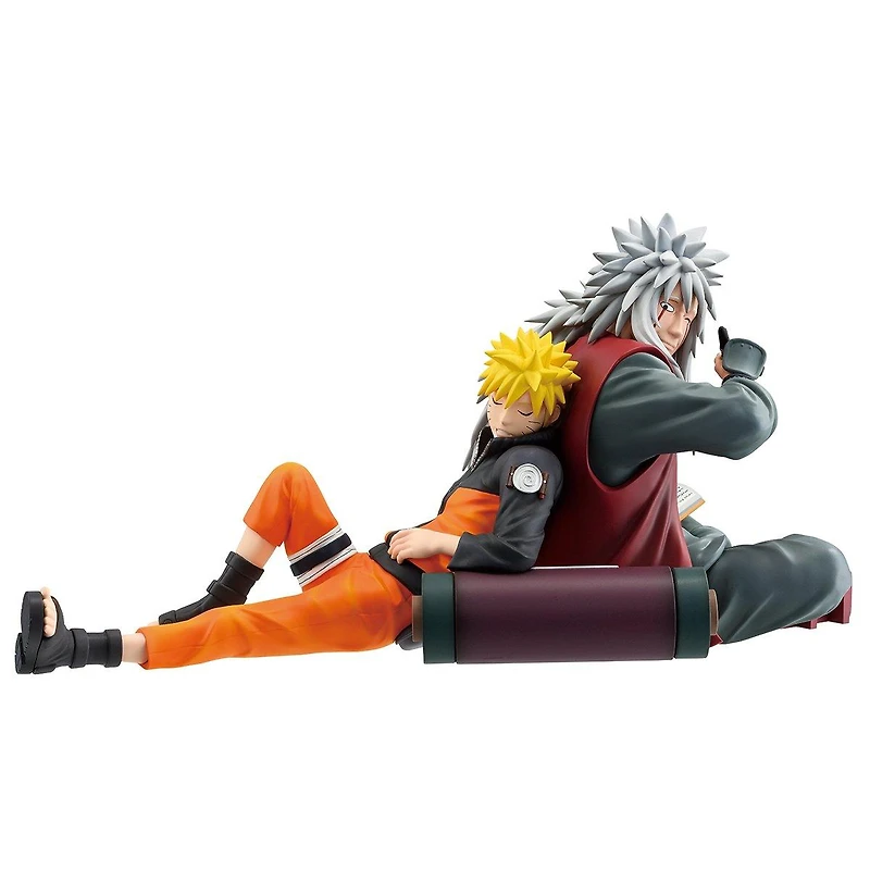 Bandai Masterlise Naruto Shippuden Naruto Uzumaki and Jiraiya (Legendary Sannin) 4.3-in Figure