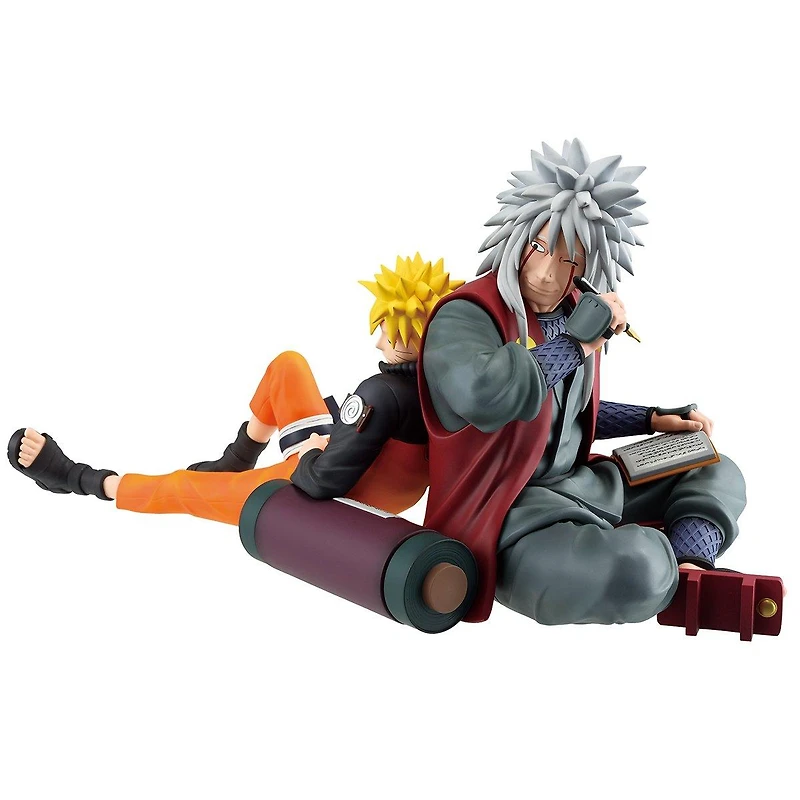 Bandai Masterlise Naruto Shippuden Naruto Uzumaki and Jiraiya (Legendary Sannin) 4.3-in Figure