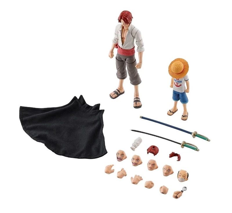 Bandai One Piece S.H. Figuarts Tamashii Nations Shanks and Luffy 6.4-in Figure