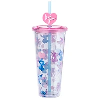 Lilo and Stitch Watercolor Angel and Stitch 24oz. Plastic Cold Cup