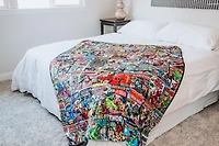 Marvel Comics Oversized Fleece Sherpa 54 x 72-in Throw Blanket