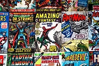 Marvel Comics Oversized Fleece Sherpa 54 x 72-in Throw Blanket