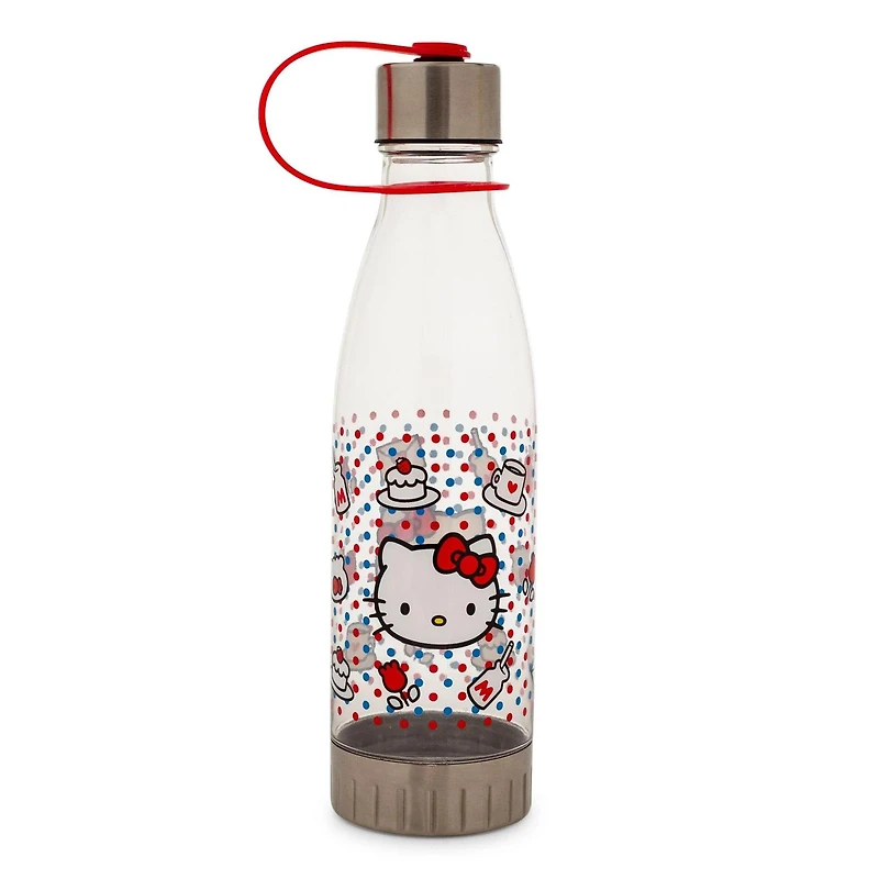 Sanrio Hello Kitty Sweet Icons and Dots 20 oz Water Bottle