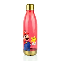 Super Mario Bros Red Plastic 20 oz Water Bottle