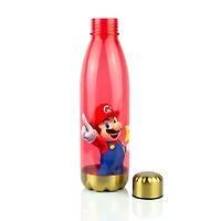 Super Mario Bros Red Plastic 20 oz Water Bottle