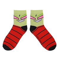 Invader Zim Gir and Zim Quarter Socks 2-Pack