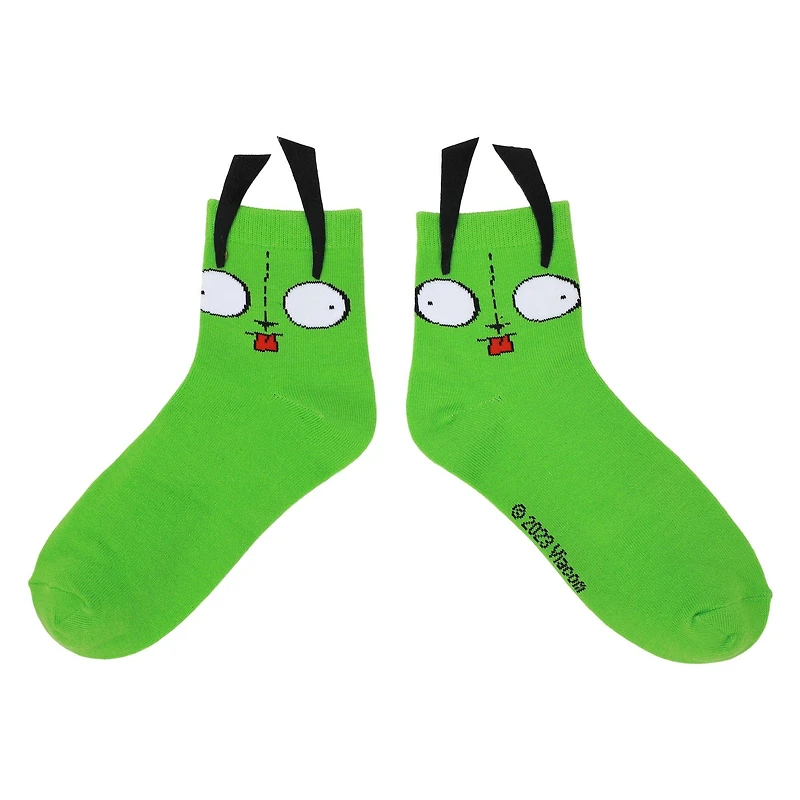 Invader Zim Gir and Zim Quarter Socks 2-Pack