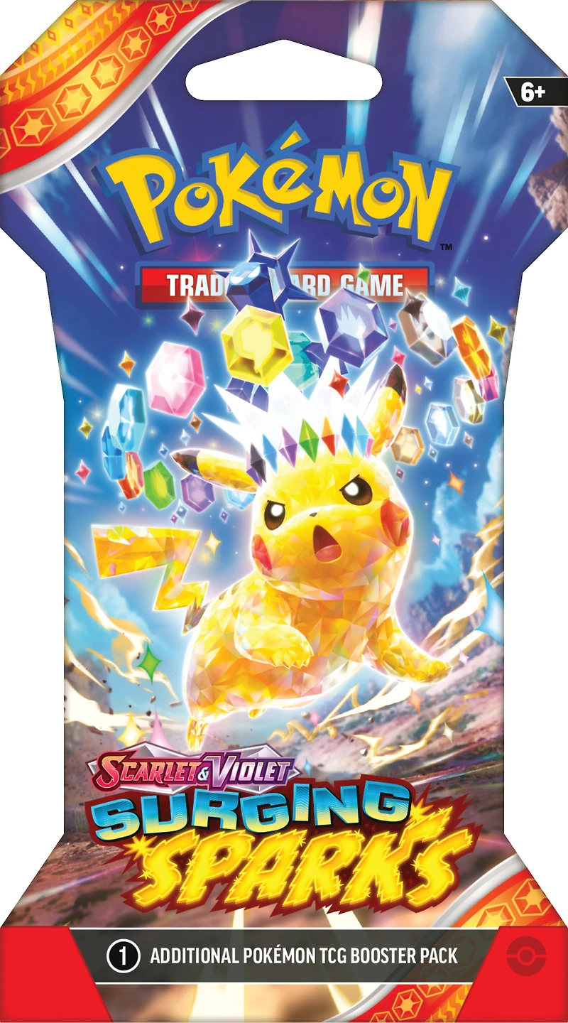 Pokemon Trading Card Game: Scarlet and Violet Surging Sparks Sleeved Booster Pack (Styles May Vary