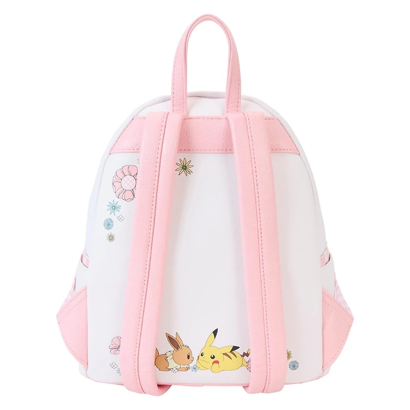 Loungefly Pokemon Pikachu and Eevee Floral Mini Backpack GameStop Exclusive
