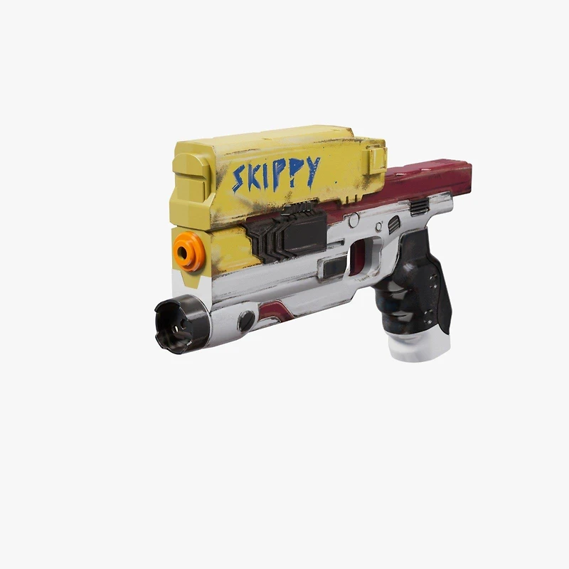 Cyberpunk 2077 Skippy Deluxe Blaster with Light Up Stand