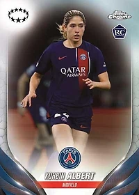 2023-24 Topps Chrome UEFA Women's Champions League Soccer Blaster Box (7-Pack)