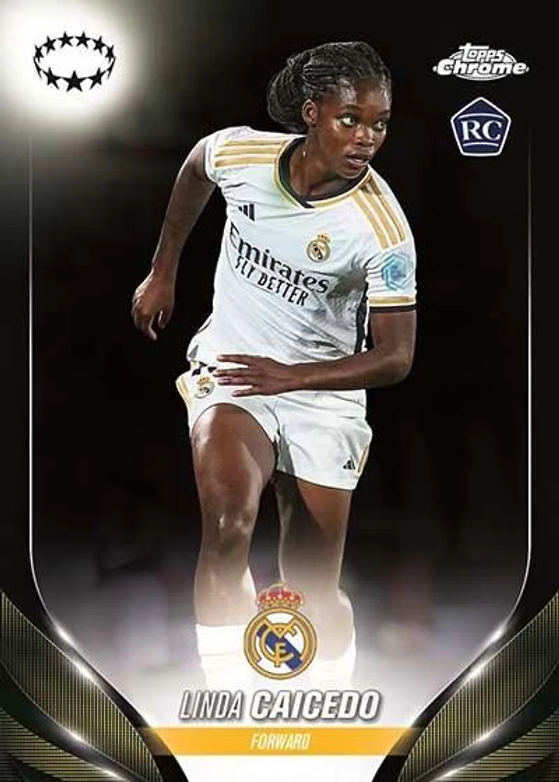 2023-24 Topps Chrome UEFA Women's Champions League Soccer Blaster Box (7-Pack)