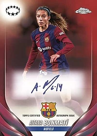 2023-24 Topps Chrome UEFA Women's Champions League Soccer Blaster Box (7-Pack)