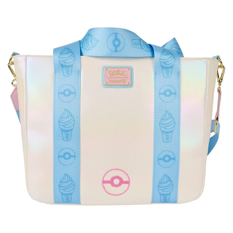 Loungefly Pokemon Iridescent Pikachu Tote Crossbody Bag with Coin Bag
