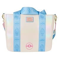 Loungefly Pokemon Iridescent Pikachu Tote Crossbody Bag with Coin Bag